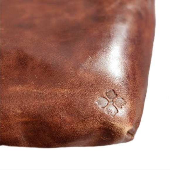 Patricia Nash Cognac Leather Backpack Purse Brown - Picture 9 of 14